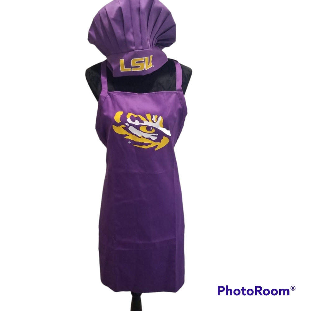 LSU Apron & Chef Hat